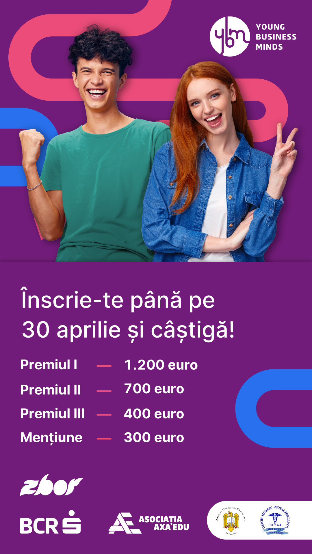 Banca Comercială Română (BCR), Asociația Axa Edu și Colegiul Economic „Nicolae Kretzulescu” au anunțat deschiderea înscrierilor pentru ediția din 2026 a competiției „Young Business Minds”, un program dedicat liceenilor din București