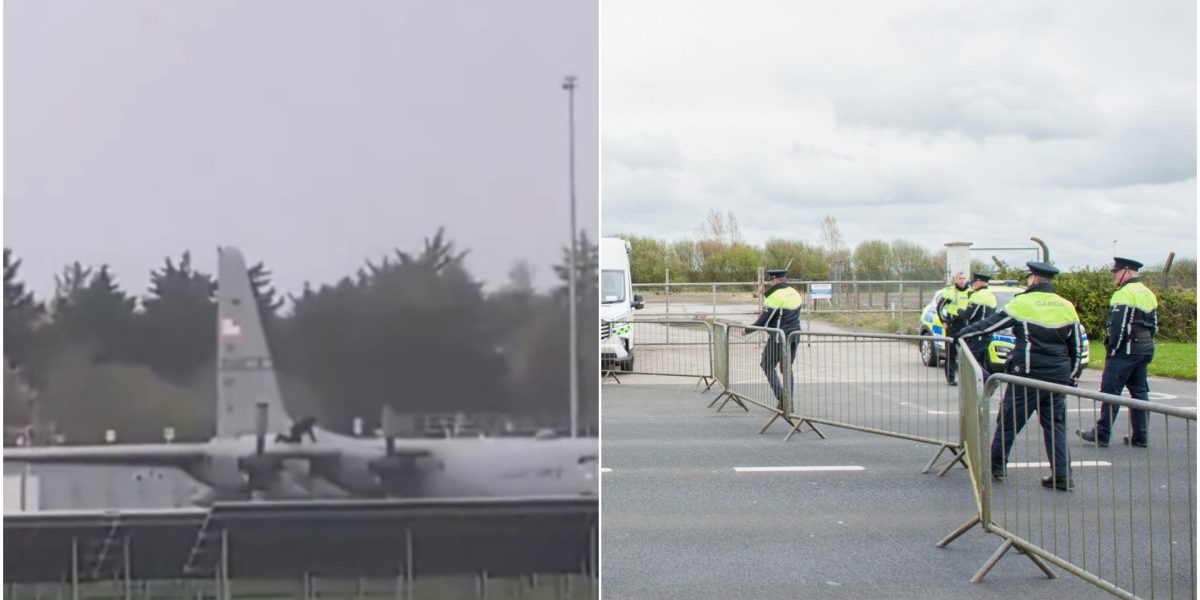 Bărbat, intruziune șocantă pe pista aeroportului Shannon: s-a urcat pe avion militar american