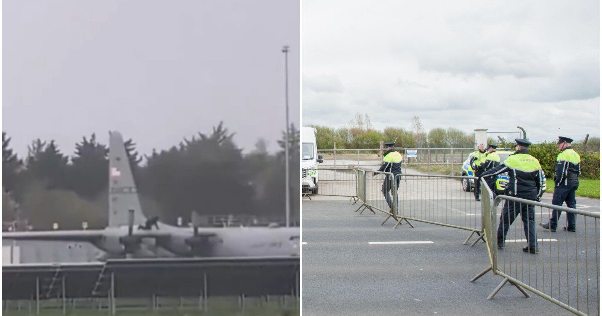 Bărbat, intruziune șocantă pe pista aeroportului Shannon: s-a urcat pe avion militar american