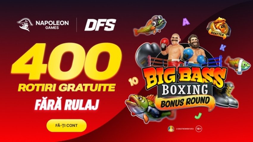 50 rotiri gratuite și 350 rotiri cash fără depunere