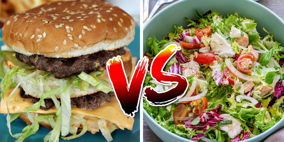 Salată cu ton vs Big Mac: Ce te îngrașă mai RĂU? Calculul caloric, dezvăluit