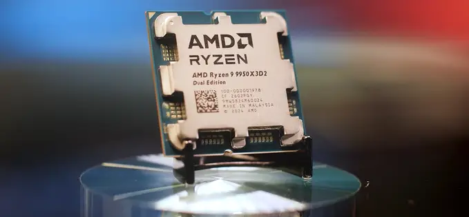 AMD Ryzen 9950X3D2 cu cache extins, în stoc la PC Garage