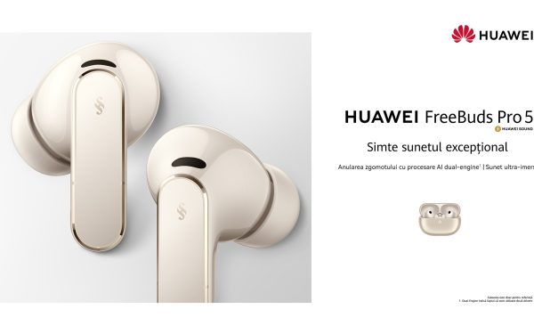 HUAWEI FreeBuds Pro 5: Muzică perfectă oriunde, chiar și-n haosul urban
