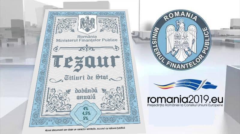 Românii pot investi în titlurile de stat Tezaur, disponibile în perioada 6 aprilie 2026 – 8 mai 2026, cu dobânzi anuale de până la 7,50%, valoare nominală de 1 leu și maturități de 1, 3 sau 5 ani, anunță Ministerul Finanțelor