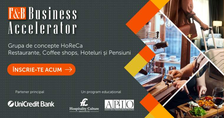 F&B Business Accelerator: Programul HoReCa pentru profituri mai mari în România