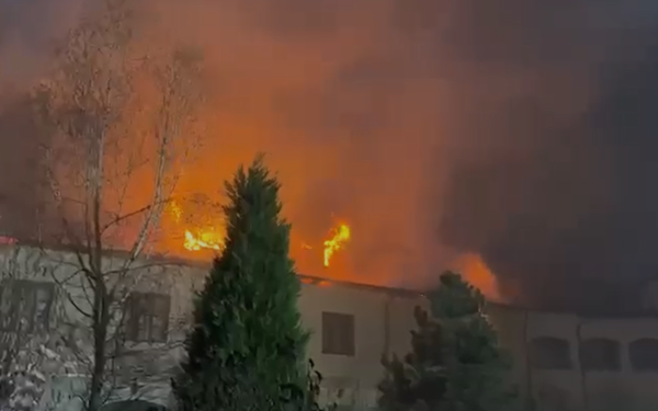 Incendiu puternic de Paște la Mănăstirea Bistrița din Vâlcea