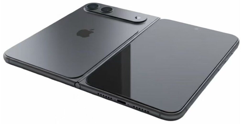Apple pregătește intrarea oficială pe piața telefoanelor pliabile cu un model numit posibil iPhone Fold sau iPhone Ultra, care se evidențiază printr-un sistem inovator de balamale realizat prin tehnologia imprimării 3D