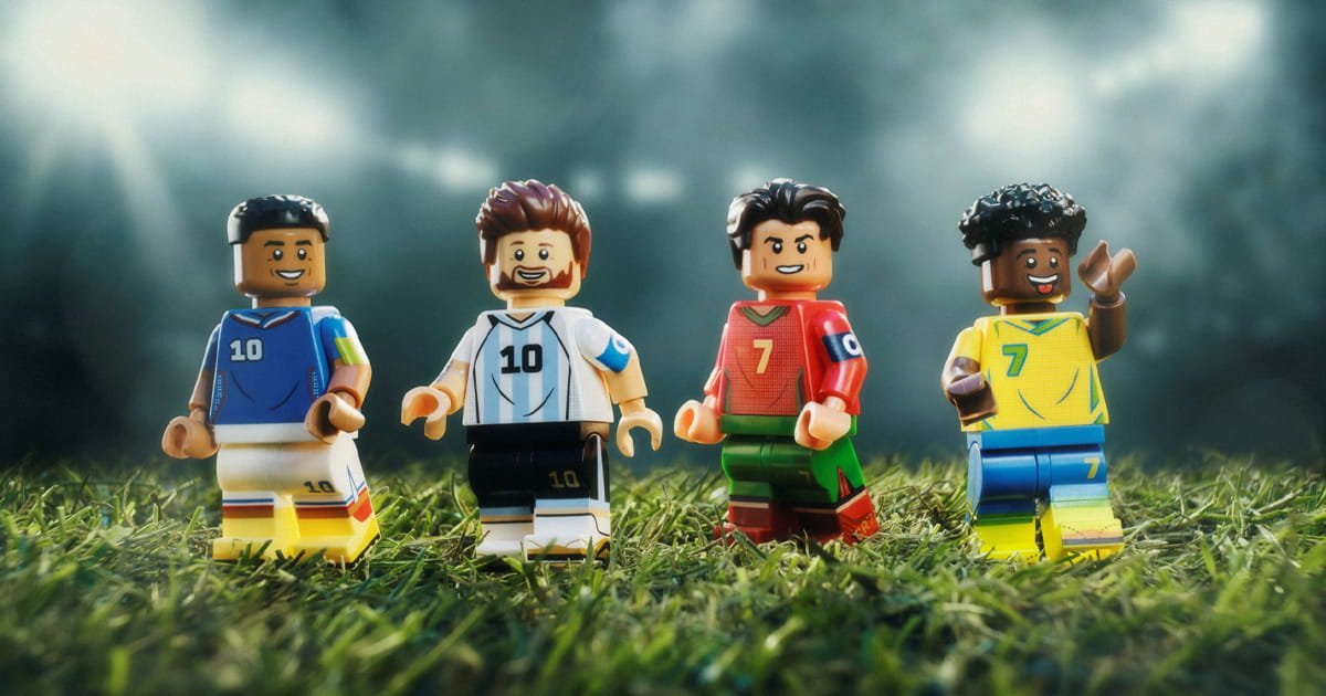 Messi, Ronaldo, Mbappe și Vini Jr. devin eroi LEGO