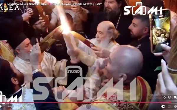 Lumina Sfântă, aprinsă la Ierusalim: Un simbol de speranță, în ciuda războiului