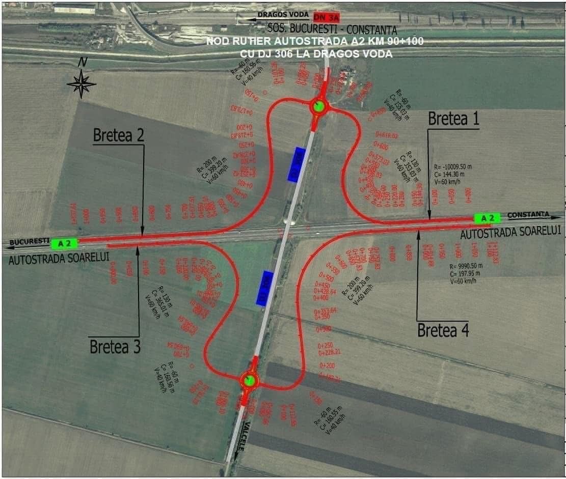 Ministerul Transporturilor a emis ordinele de începere a lucrărilor pentru construcția a trei noi noduri rutiere importante pe autostrăzile care pleacă din București, conform anunțului făcut miercuri