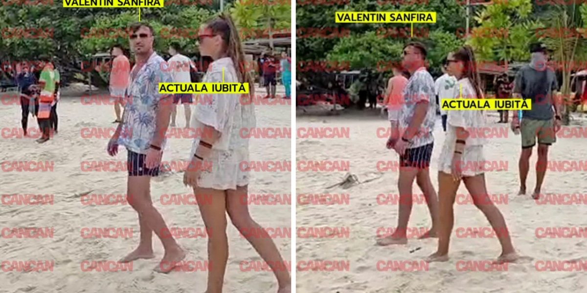 Sanfira, uitare rapidă? Artistul, surprins cu o sosie a fostei soții Codruța Filip