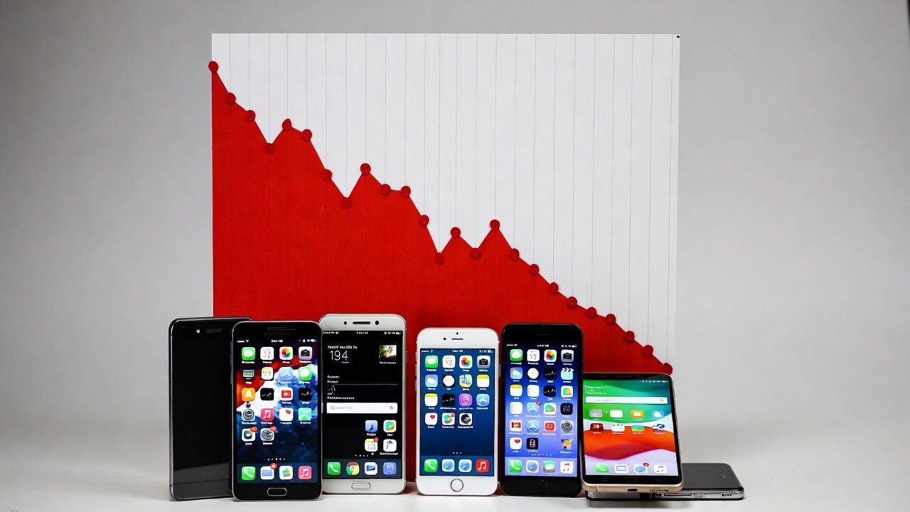 Livrările de smartphone-uri se prăbușesc: Apple, lider în T1, detronează Samsung