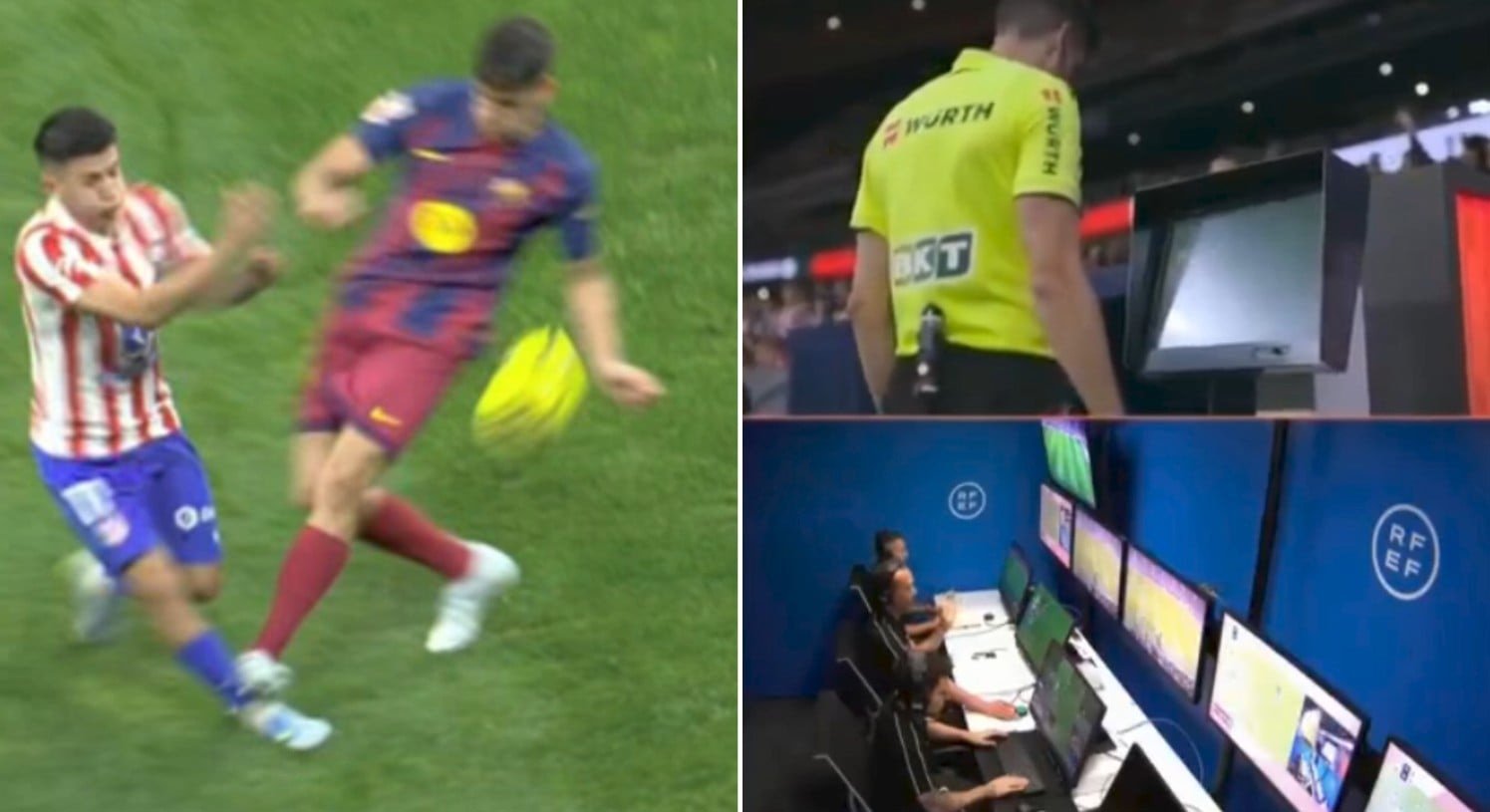 Campioana en-titre a Spaniei, FC Barcelona, a obținut o victorie cu scorul de 2-1 în deplasare pe terenul lui Atlético Madrid, însă succesul a fost marcat de un scandal major