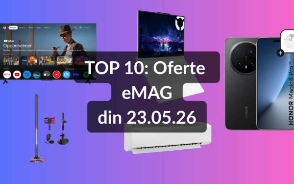 eMAG: Top 10 oferte, de la Samsung cu aer condiționat la telefon premium 2026
