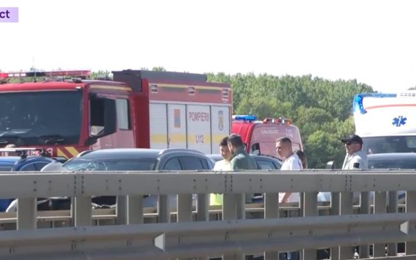 Accident URIAȘ pe A3: 7 mașini implicate, circulația spre București, BLOCATĂ