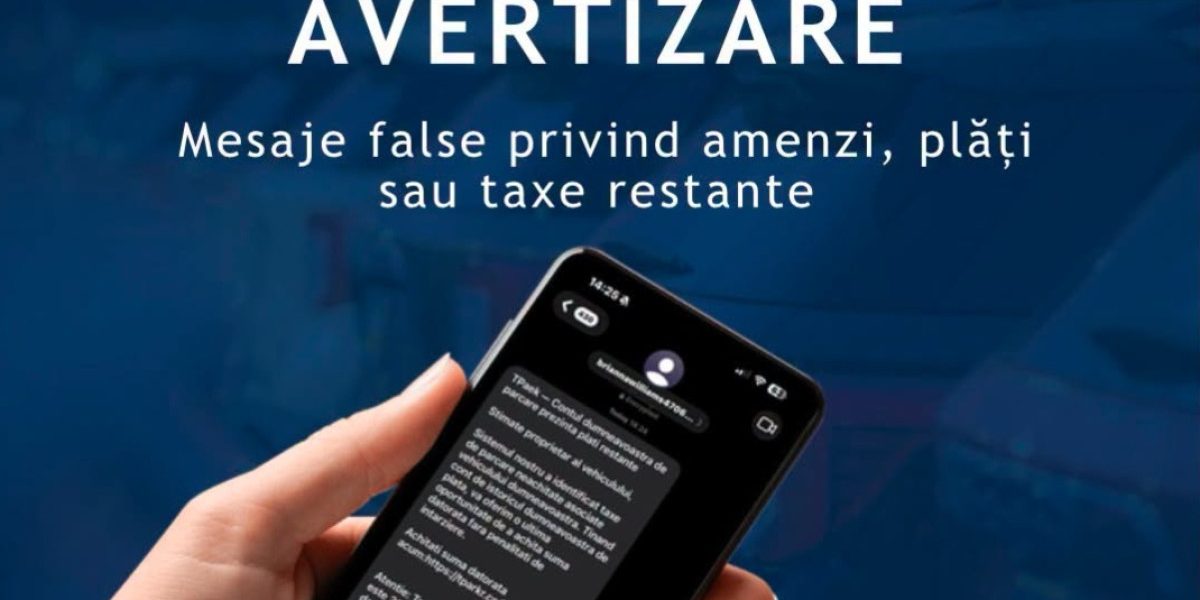 Escroci pe SMS: Taxe false de parcare. Avertisment DNSC
