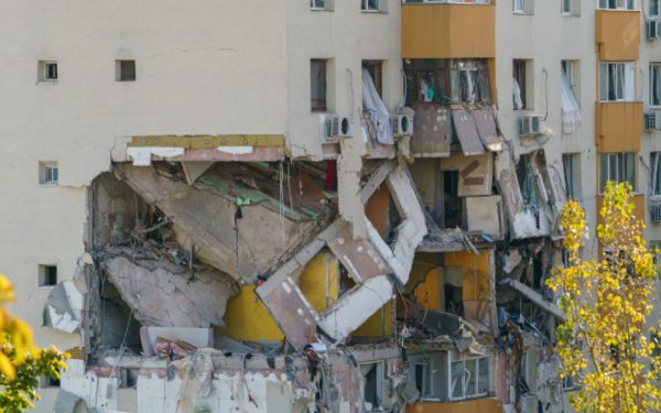 Blocul din Rahova, după explozie: Imagini aeriene incredibile