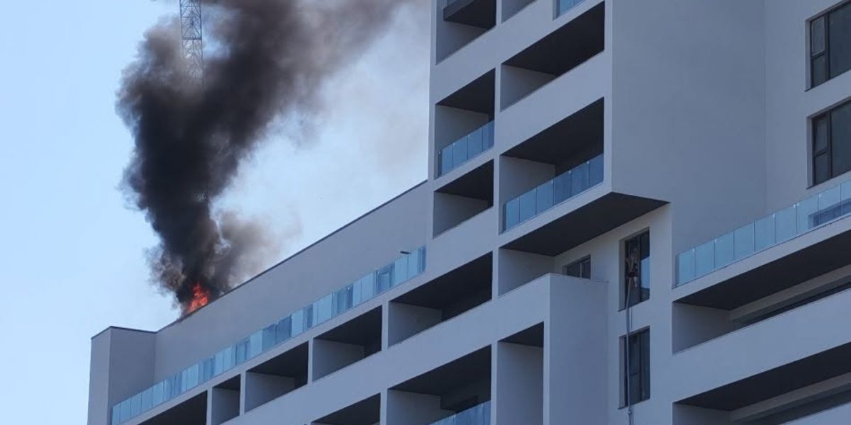București: Incendiu puternic lângă Dedeman, martorii intră în panică