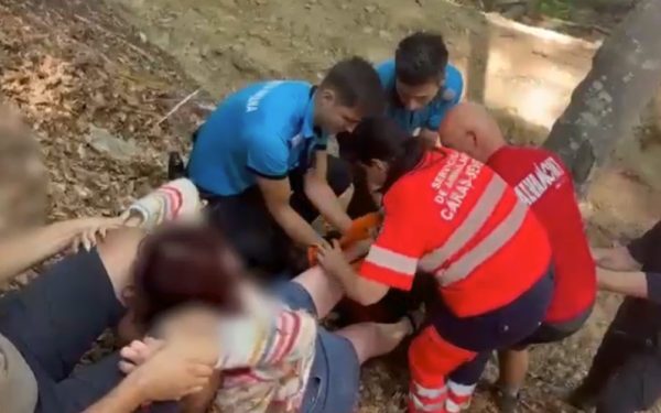 Turistă blocată pe munte, salvată de Jandarmeria Montană