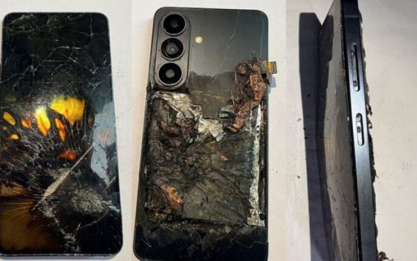 Samsung, pe foc: Telefon ars în buzunar, bărbat grav rănit