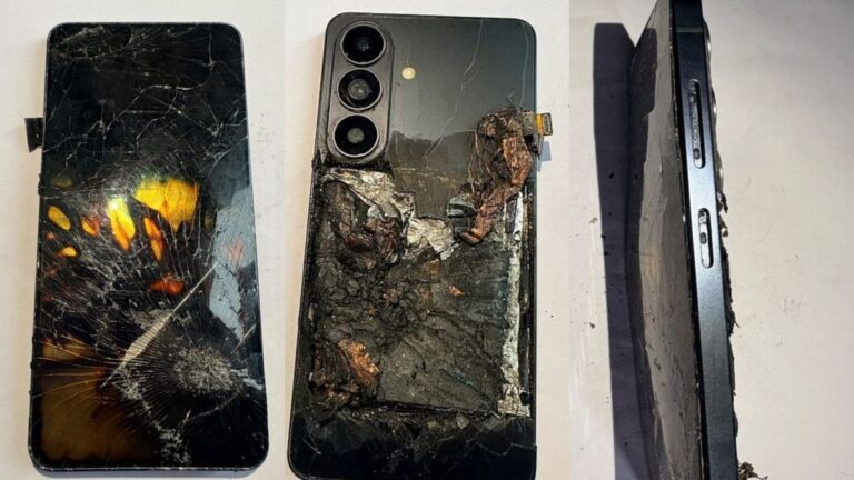 Samsung, pe foc: Telefon ars în buzunar, bărbat grav rănit