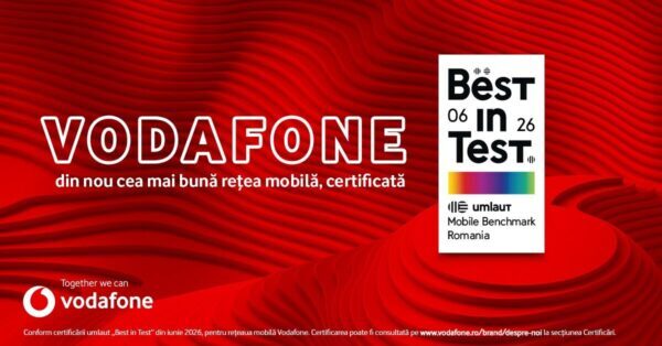 Vodafone România, din nou „Best in Test” la nivel național