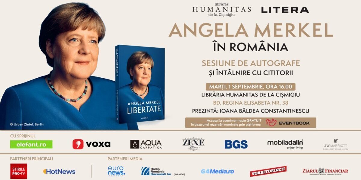Merkel în România, 1 septembrie 2026: Întâlnire cu publicul
