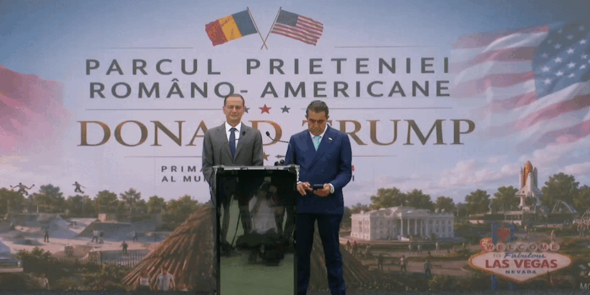 Băluță, vești bune: Parcul Prieteniei Româno-Americane Donald Trump se apropie de final