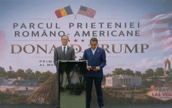 Băluță, vești bune: Parcul Prieteniei Româno-Americane Donald Trump se apropie de final