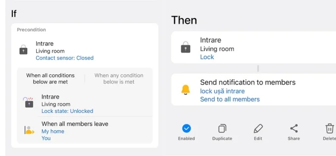 SmartThings îmi încuie ușa singur. Alerte automate și scenarii noi