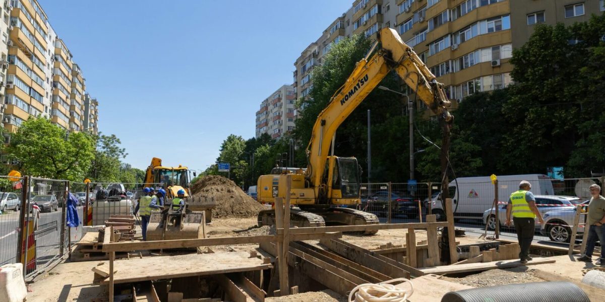 Rețele subterane modernizate, dar probleme pe șantier