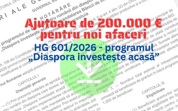 Diaspora Investește Acasă: 100 mil. EUR pentru firme noi în România