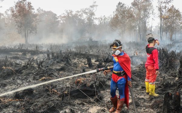 Erou în flăcări: Adolescentul „Superman” luptă cu focul în Borneo