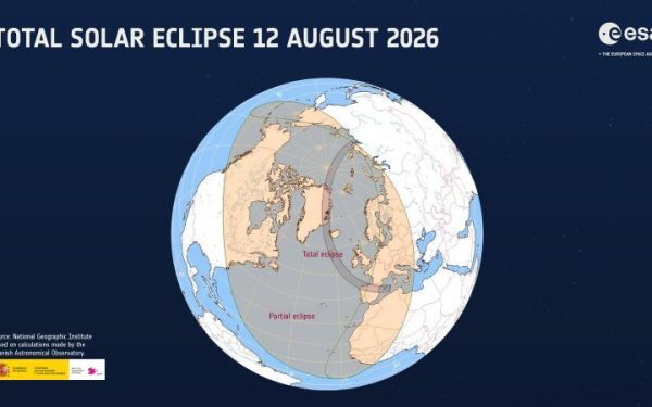 Eclipsa totală de Soare, Europa pe 12 august, ESA transmite din Spania