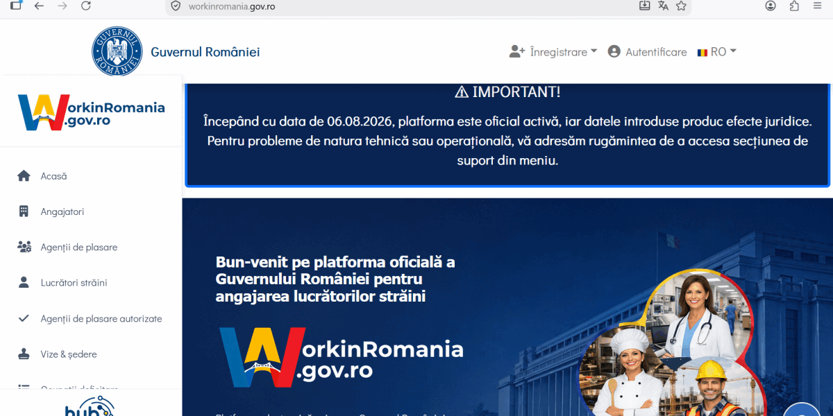 Workinromania: Platforma obligatorie de angajare a străinilor non-UE, acum activă