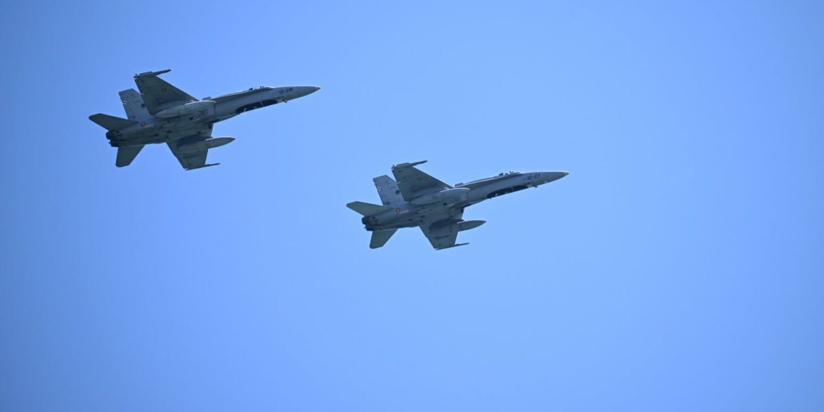 Aviație de luptă, alertă în Tulcea: F-18 spaniole interceptând lângă Ucraina