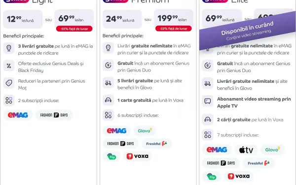 eMAG Genius se scumpesc, primești Apple TV cu abonamentul de top