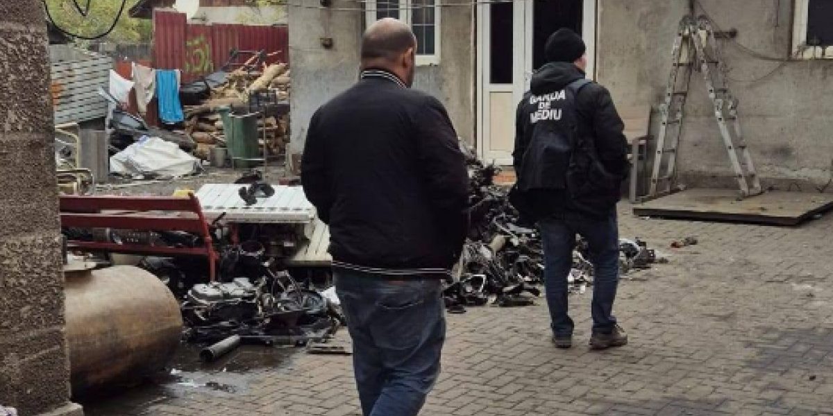 Sintești: 840 kg deșeuri metale confiscate, amenzi uriașe
