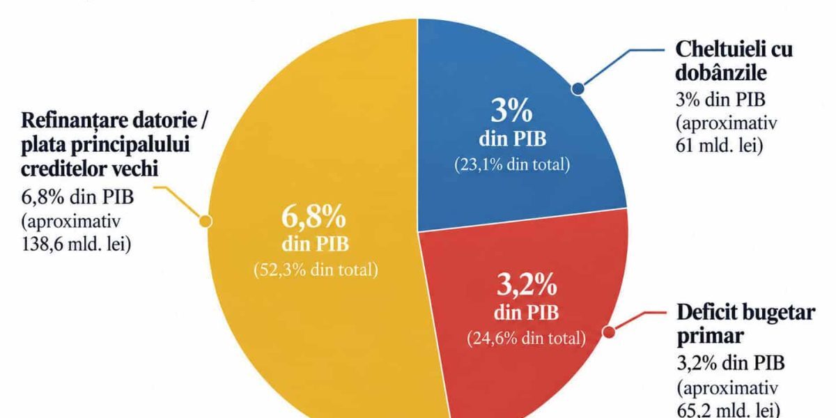România: 75% din banii împrumutați pentru datorii și dobânzi